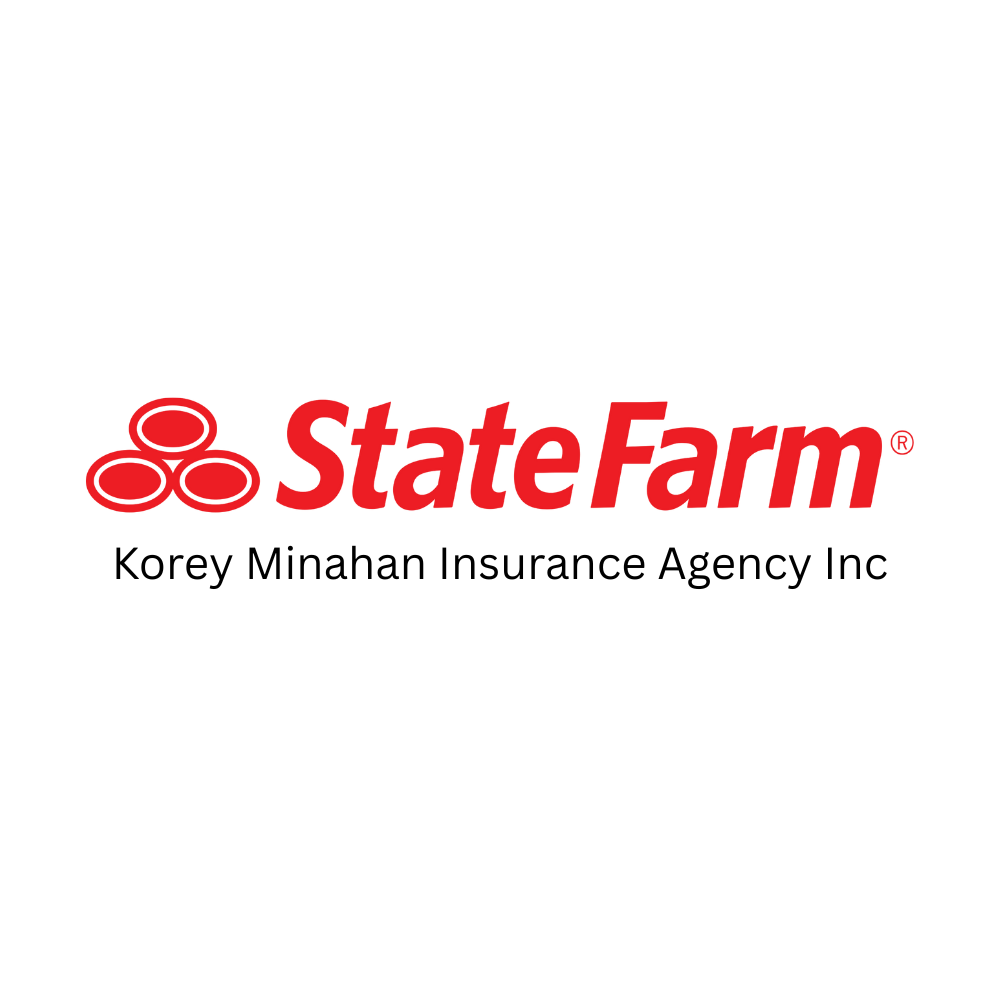 State Farm logo with Korey Minahan Insurance Agency Inc.
