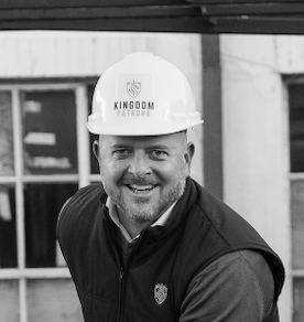 Man wearing a hard hat with