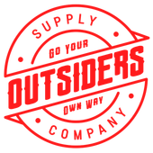The logo for Outsiders Supply Company says go your own way