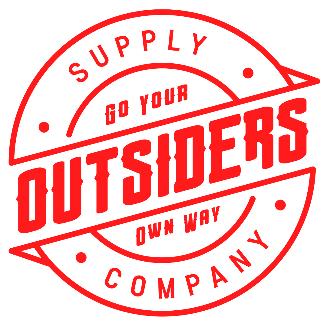 The logo for Outsiders Supply Company says go your own way