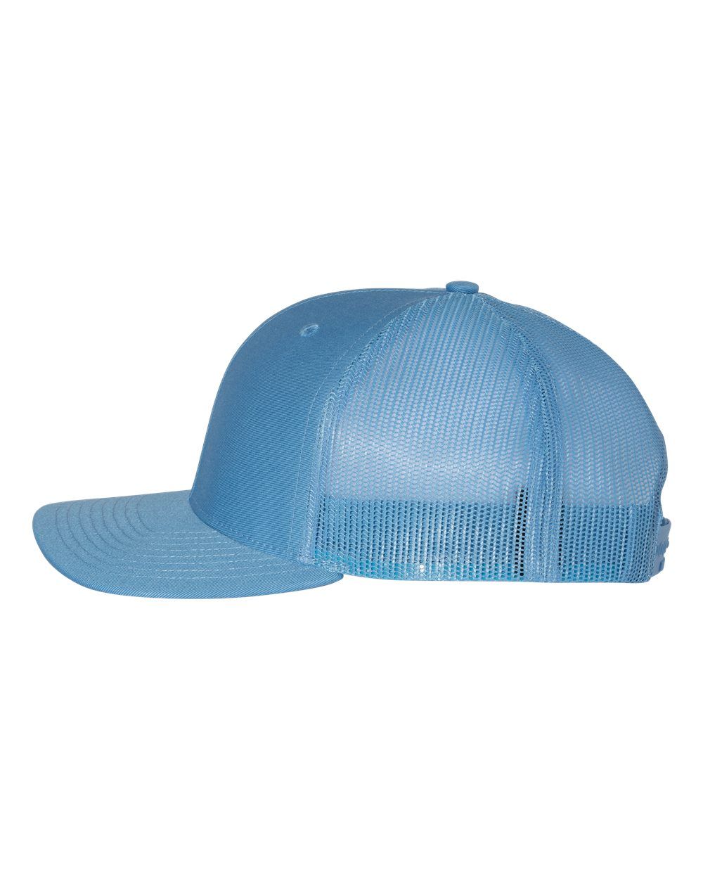 A light blue baseball cap with a mesh back
