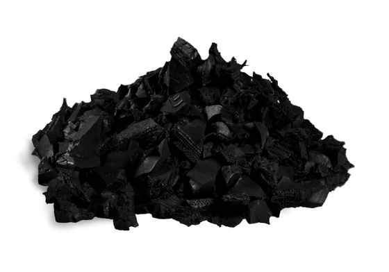 Black rubber mulch