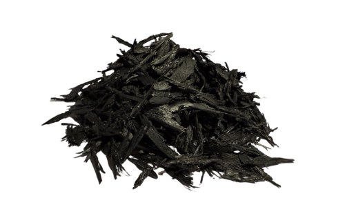 Black rubber mulch
