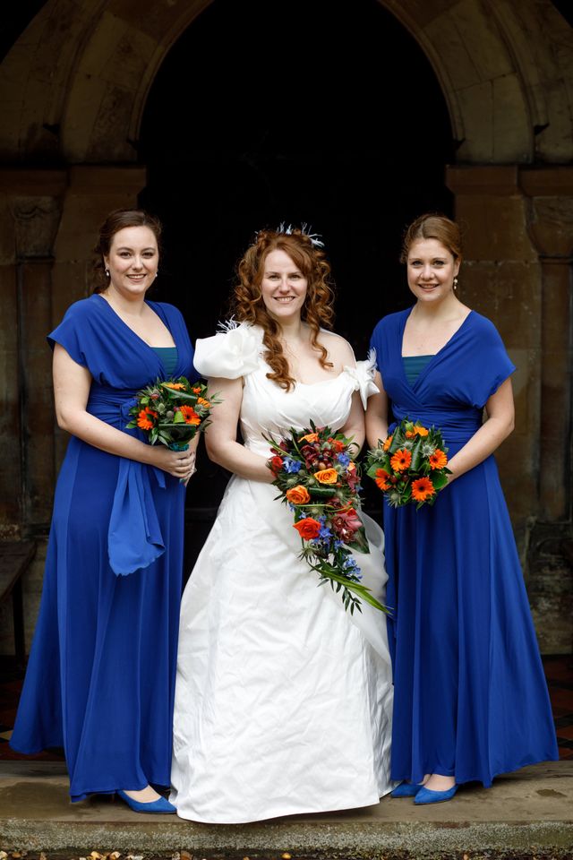 Royal blue and outlet red wedding dresses