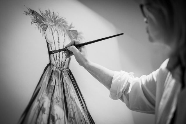design dress art How to draw a dress design
