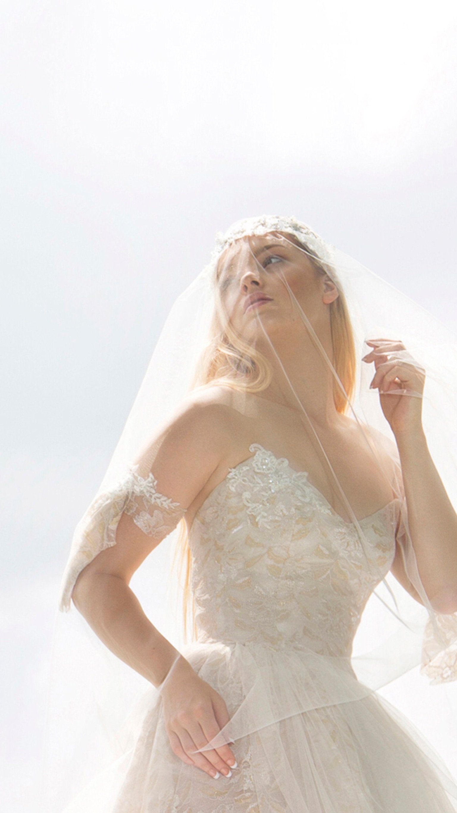 Ivory Lace bespoke wedding dress