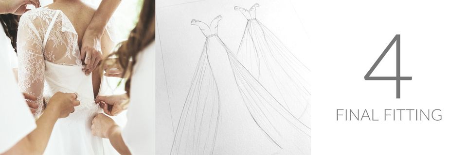 Wedding dress Designer - The Creative process Final Fitting