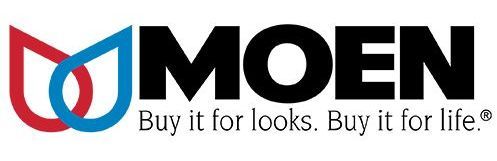 The moen logo says `` buy it for looks , buy it for life ''.