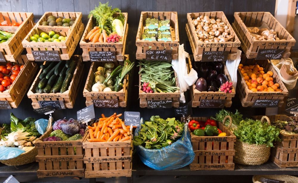 A Variety of Fruits and Vegetables Are Displayed on a Shelf — Howard Springs Supermarket In Howard Springs, NT