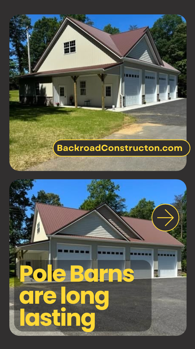 pole barns built in Southern Maryland built by Backroad Construction