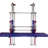 vista frontale elevatore auto per officina