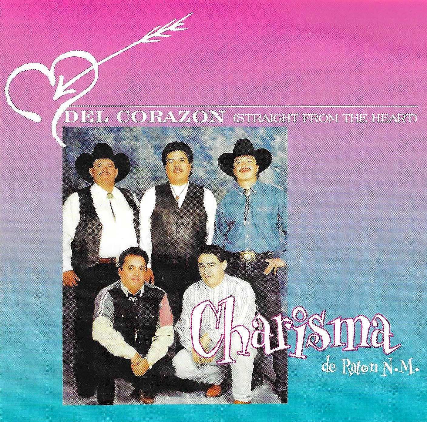Album cover featuring a musical group, Charisma de Pote, posing in front of a pink background. They're wearing vests and hats. Text at the top reads
