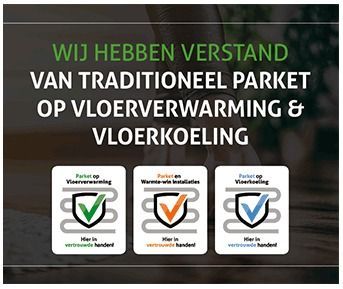Vloerverwarming in parketvloer