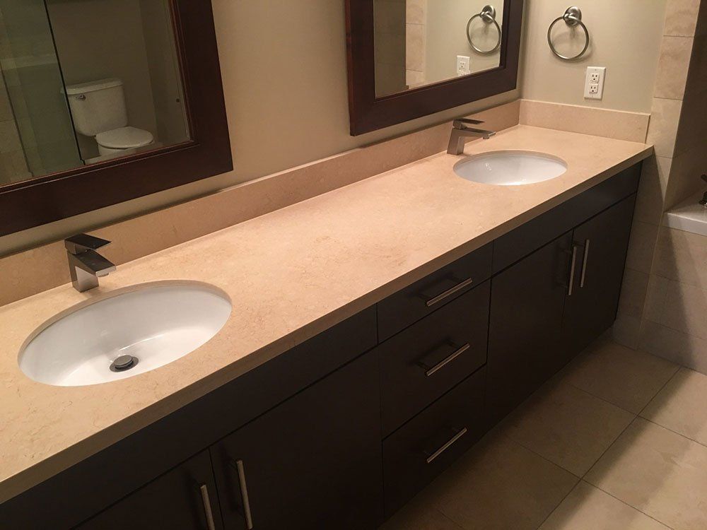 Bathroom Sink with Cabinet — Commerce , CA — A.R.C. Property Services Co