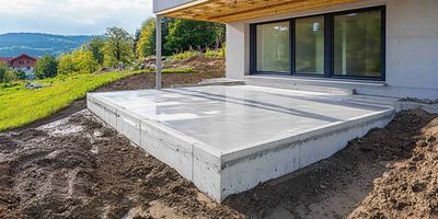 a concrete project installed by our concrete contractors