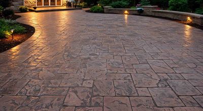 stamped flatwork that we did for one of our clients