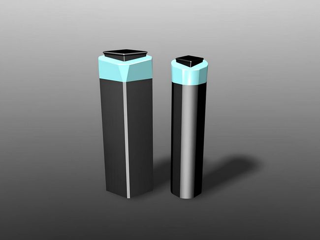 Rendered depiction of designer bottles and flip-top caps.