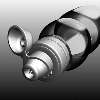 Rendering of a designer PET bottle for water and beverages, featuring a flip-top cap with anti-spill seal.