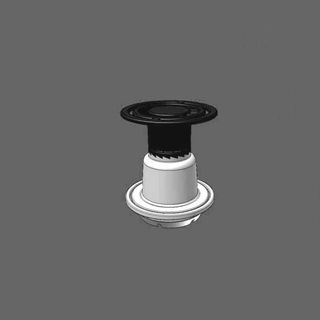 3D CAD image of ring-seal caps for cans with DIN 19 opening.