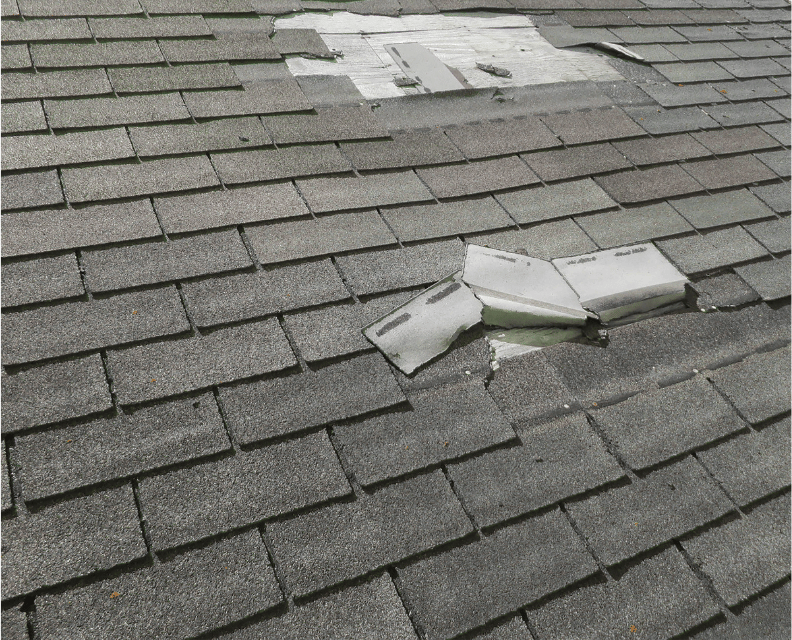 broken roof