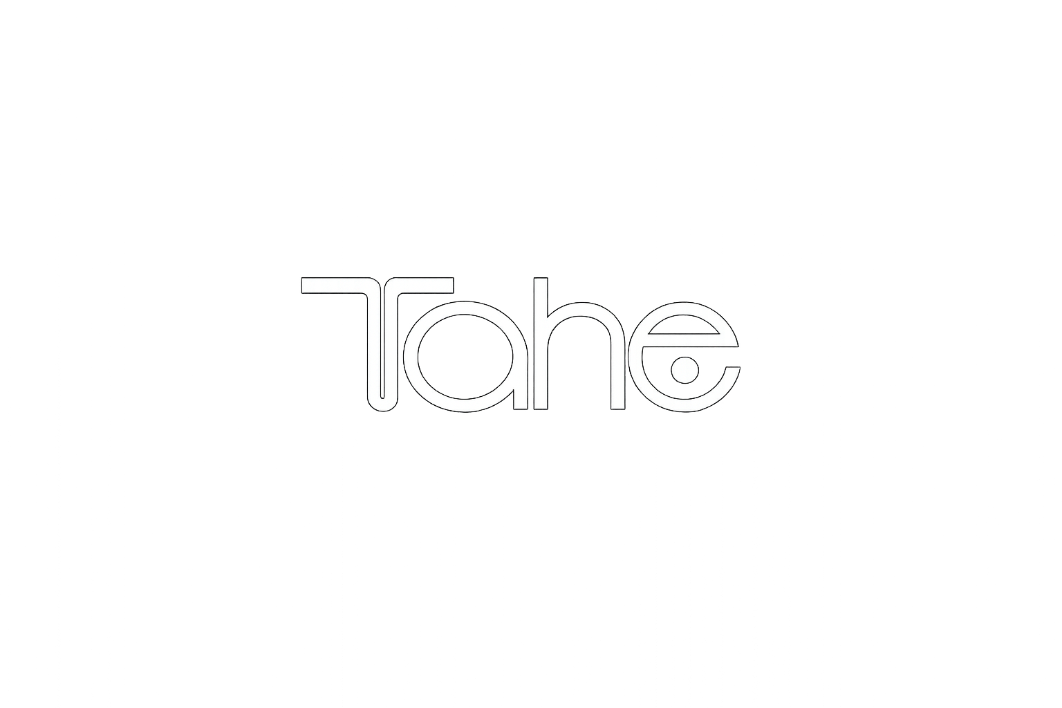 Logo « Tane » en caractères pointillés, sur fond blanc.