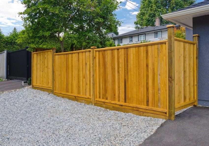 Wooden fencing