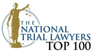 A logo for the national trial lawyers top 100