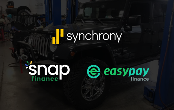 Financing Image With Snap Logo, Synchrony Logo and EasyPay Logo | Steve's Tire & Auto Repair