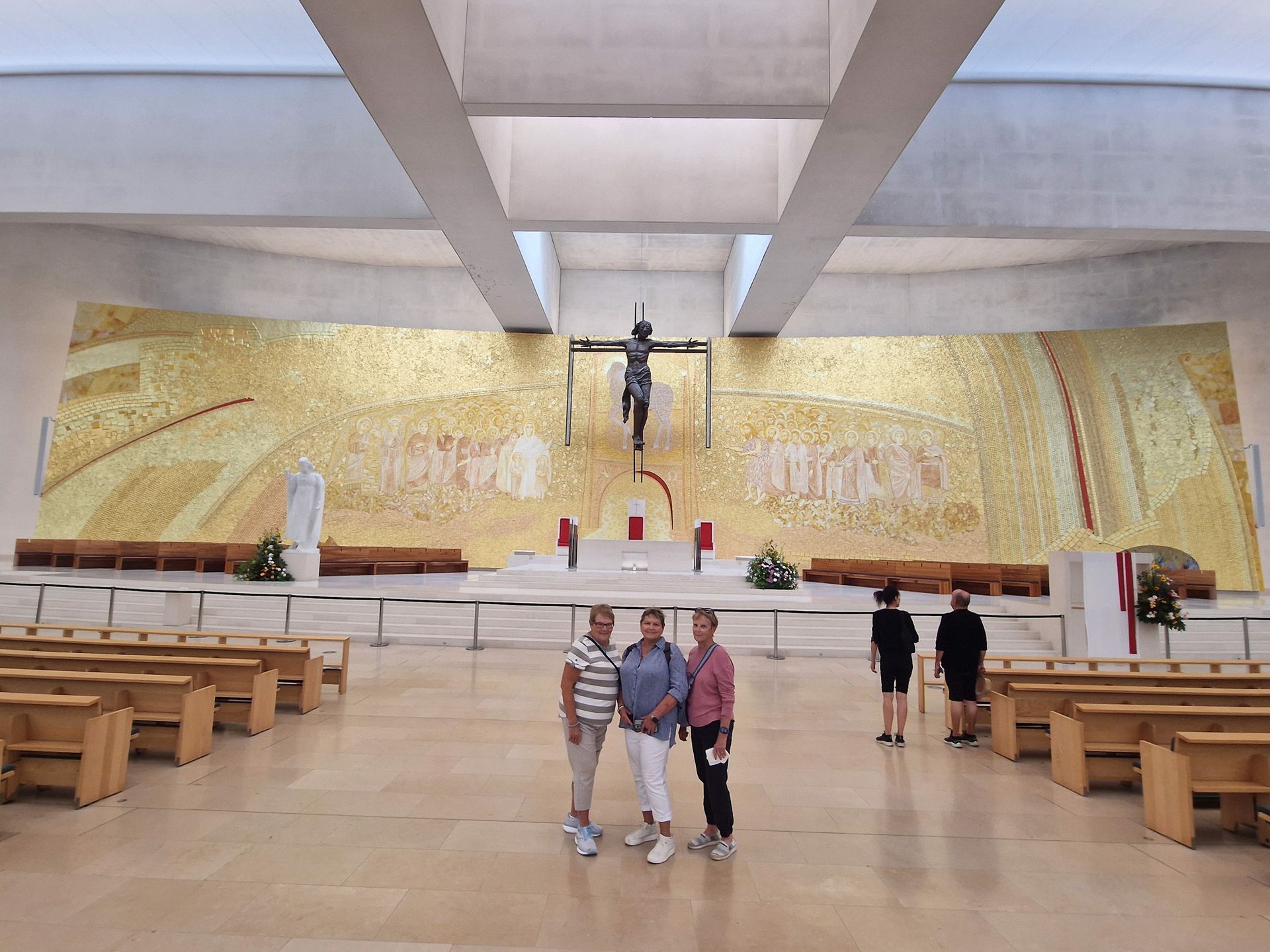 Inside the Basilica of the Holy Trinity in Fátima