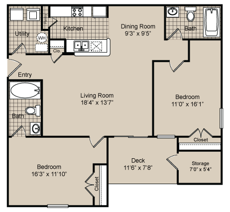 2 bedroom