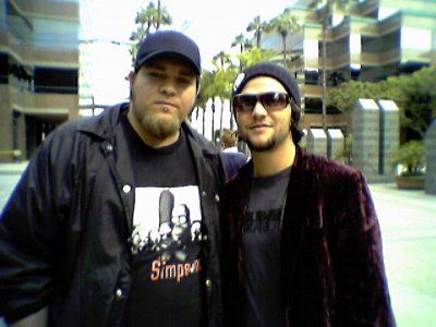 John Regalado with Bam Margera
