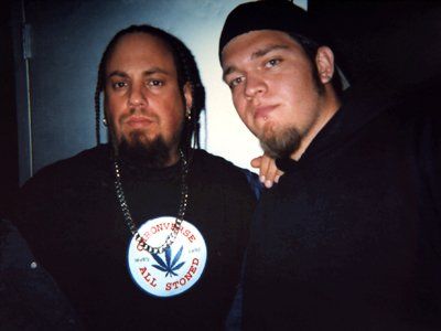John Regalado with Fieldy from Korn