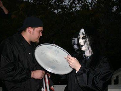 John Regalado with Joey Jordison of Slipknot