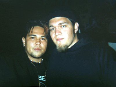 John Regalado with Johnny Santos of Spineshank