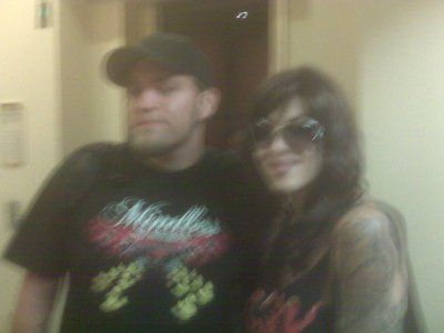 John Regalado with Kat Von D