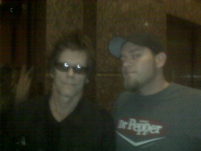 John Regalado with Kevin Bacon