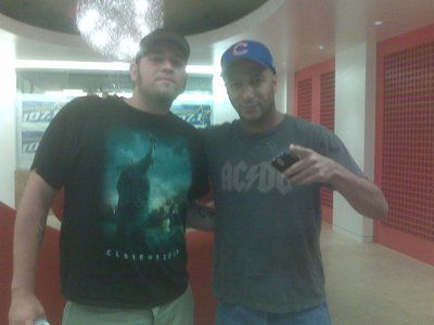 John Regalado with Tom Morello from Rage Against the Machine