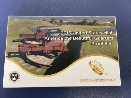 2016 US Mint America the Beautiful Quarters Proof Set - Cover