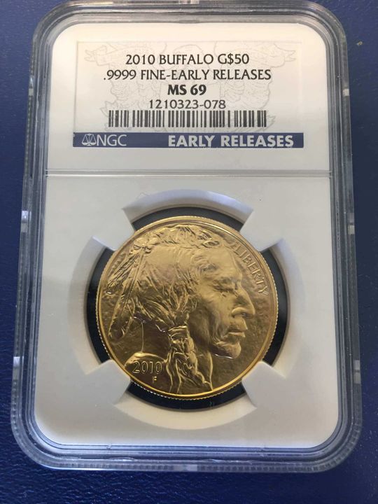 2010 Gold $50 Buffalo Coin - Reverse