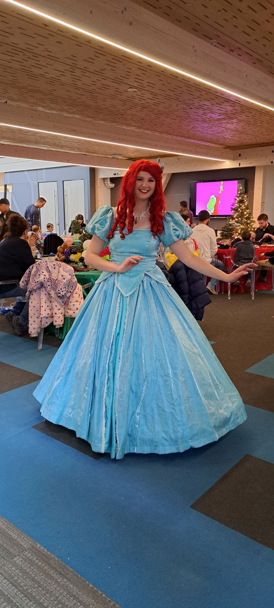 Princess as interactive entertainment at children's party