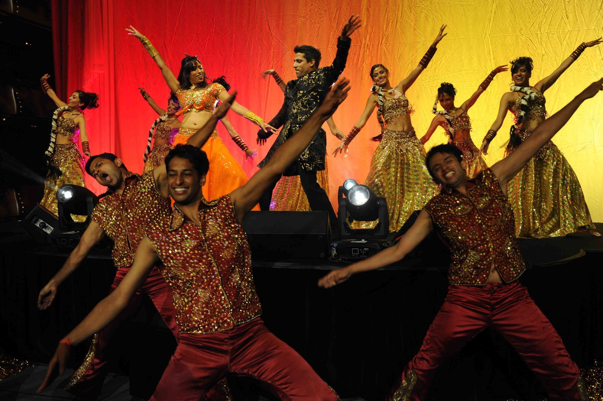 Bollywood dance group performs at corporate event in Calgary, Alberta