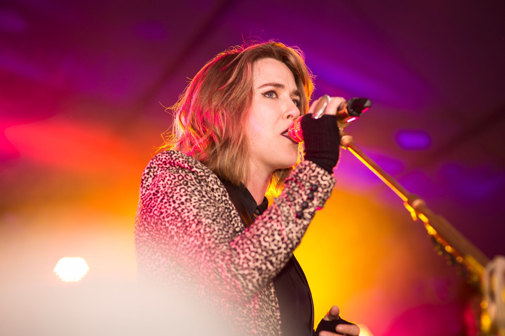 Serena Ryder performing at an event in Calgary, Alberta