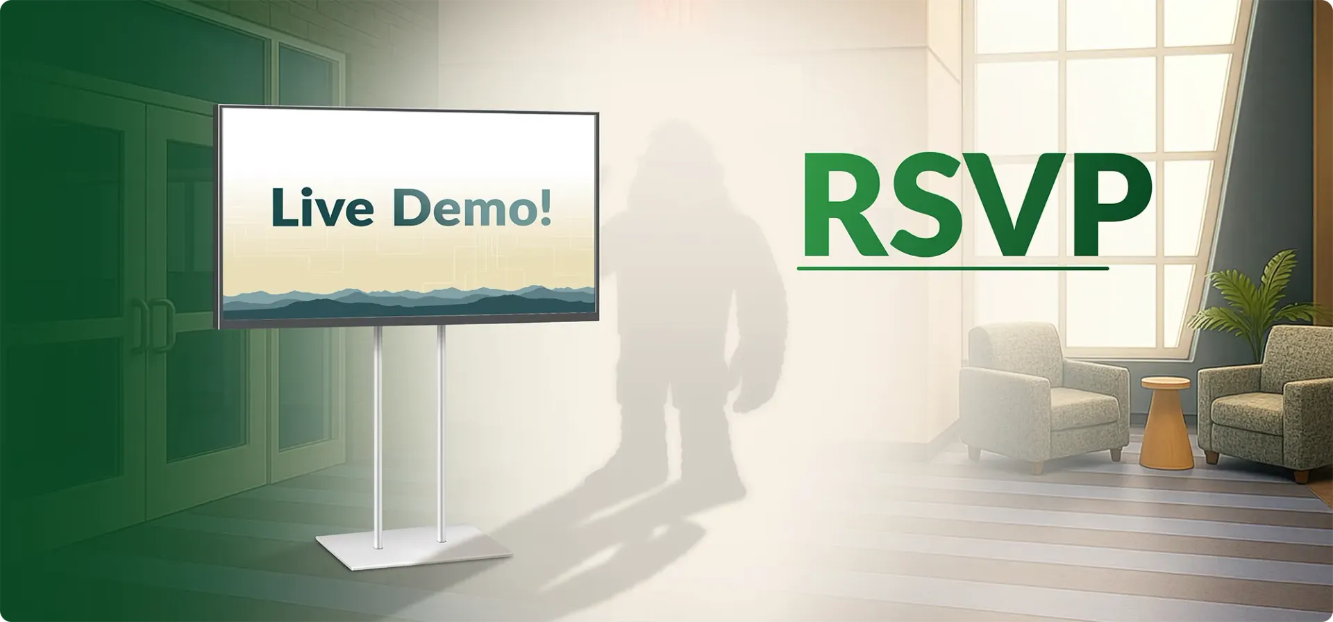 Live demo RSVP graphic