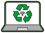 A laptop with a green bottle of lotion and a remote control on it.