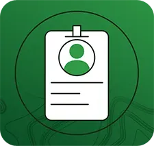 Employee badge icon