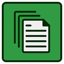 Green square with a vial and list, indicating a single dose prescription.