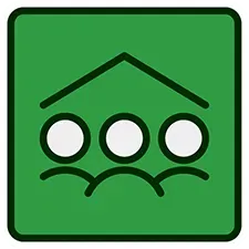 Green square with a vial and list, indicating a single dose prescription.