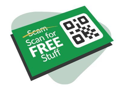 Scam QR Code Flyer Example