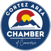 The logo for the cortez area chamber of commerce