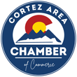 The logo for the cortez area chamber of commerce